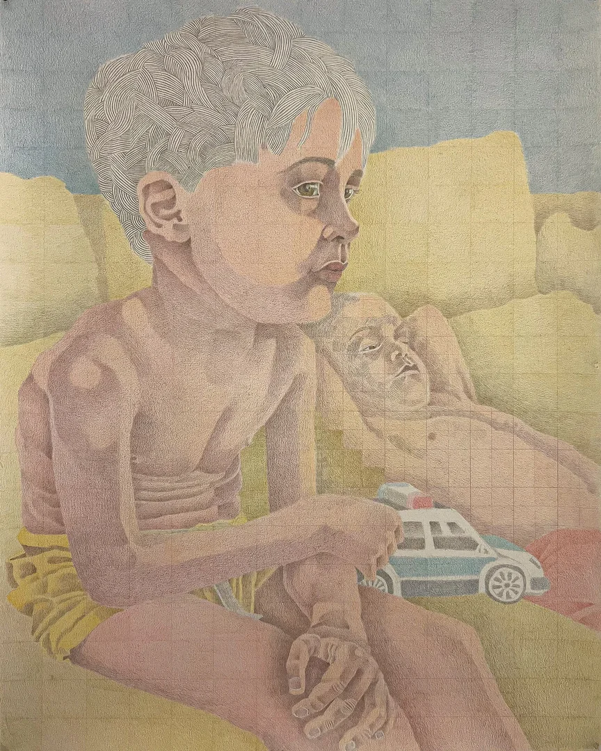 Les jumeaux, œuvre de Benjamin Pléau, 2025