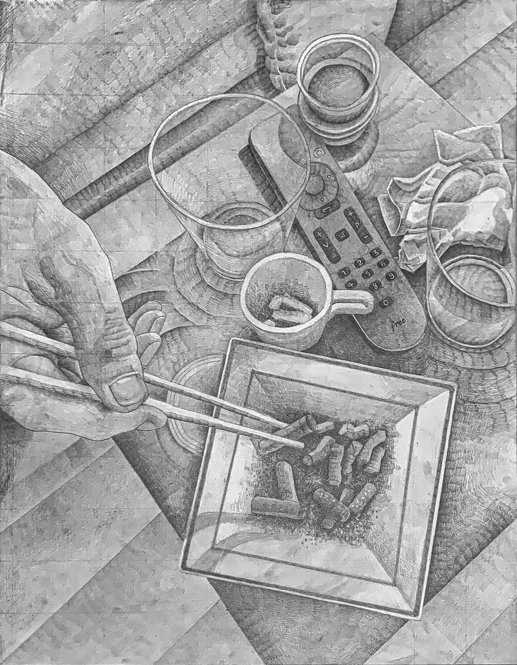 Sauce soja, œuvre de Benjamin Pléau, 2023