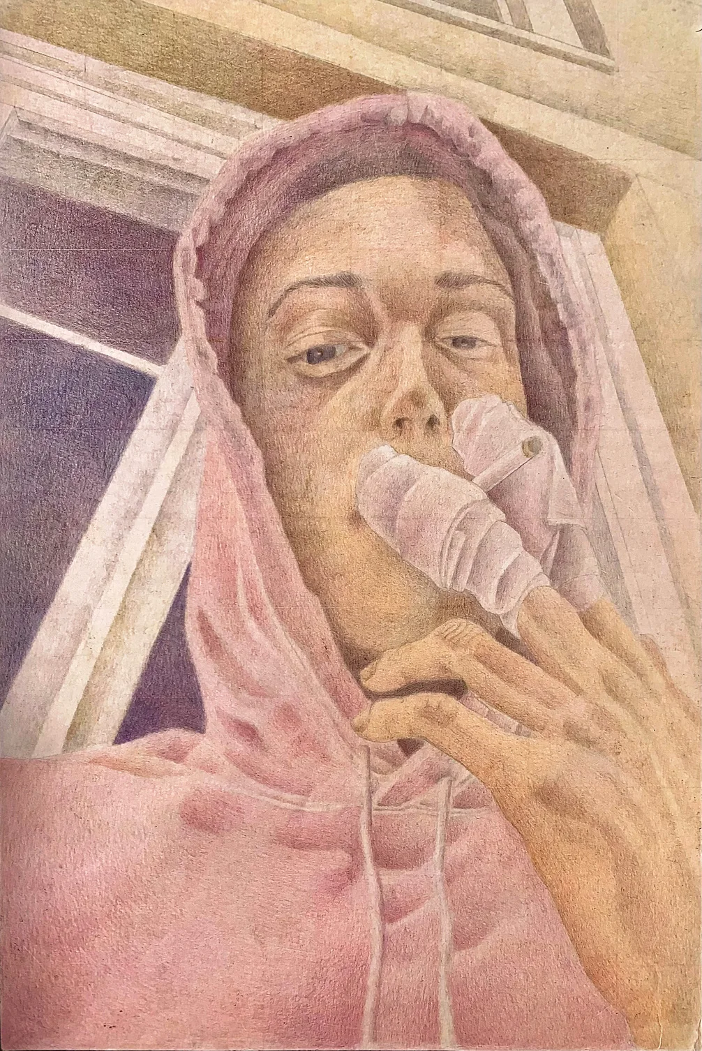 Accident de travail, œuvre de Benjamin Pléau, 2023